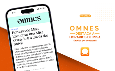 Omnes destaca a Horarios de Misa