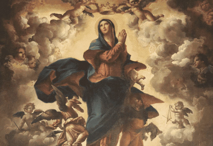 The Solemnity of the Assumption of the Virgin Mary is celebrated on August 15th. Mary was assumed body and soul into Heaven. Download the Mass Times app to find mass schedules near you, wherever you are!