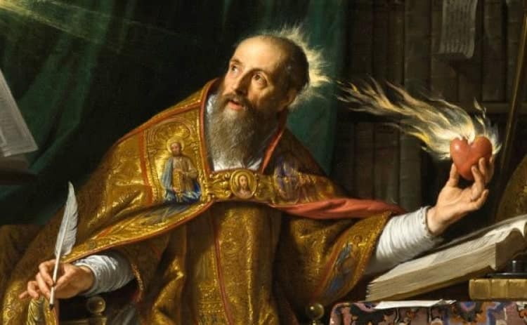 St. Augustine of Hippo Image of Saint Augustine of Hippo. Discover why the Church celebrates them, and where their remains are today in the article August 27 and 28: Saint Monica and Saint Augustine. Download Catholic Mass Times on your cell phone today!