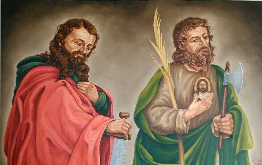 Santos Simon y Judas Tadeo. Oracion a San Judas Tadeo