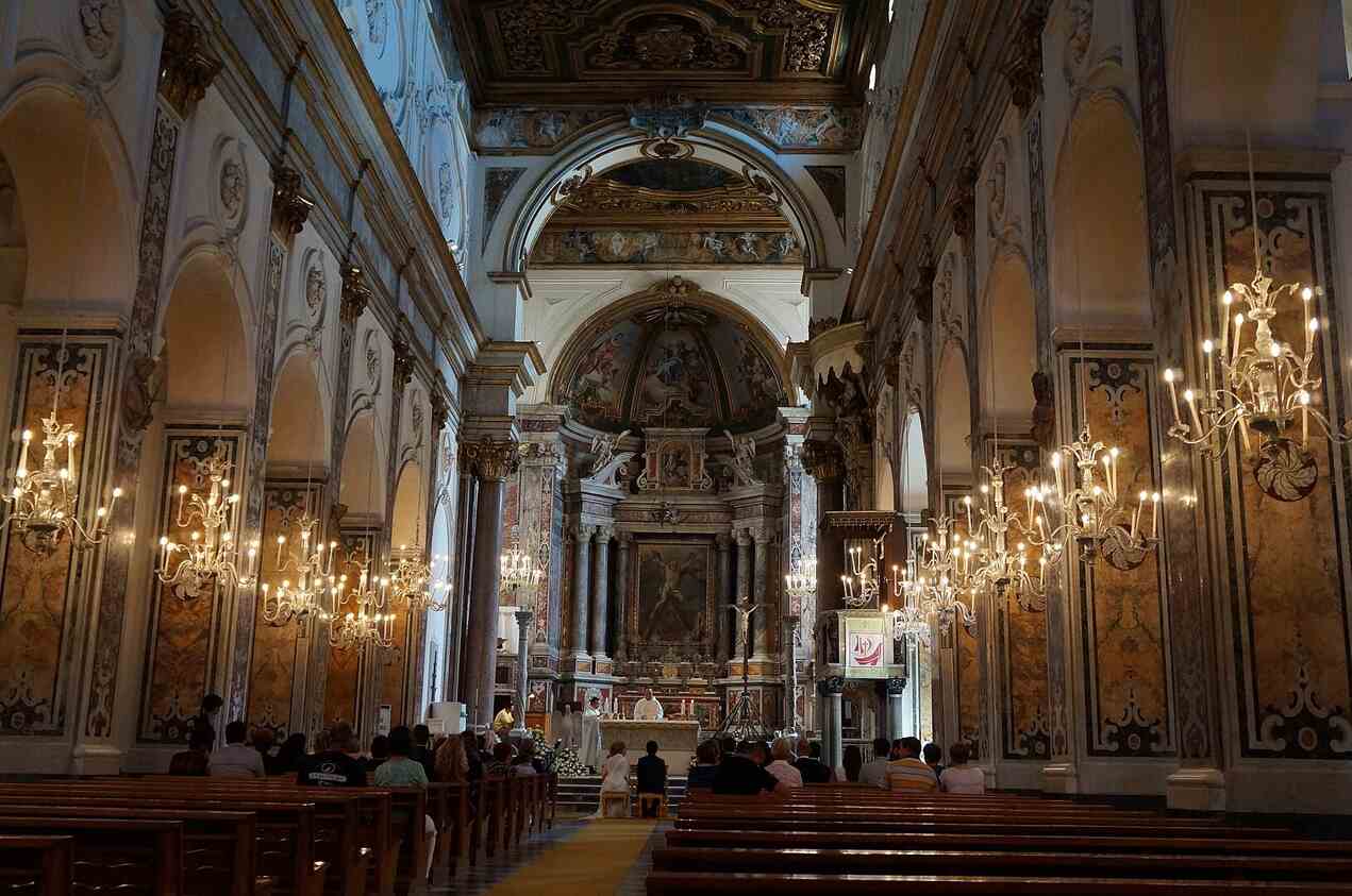 Catedral de San Andrés Apóstol en Amalfi.