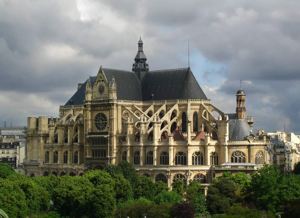 Iglesia Saint Eustache. Descubre las 11 Imperdibles Iglesias Católicas en París.