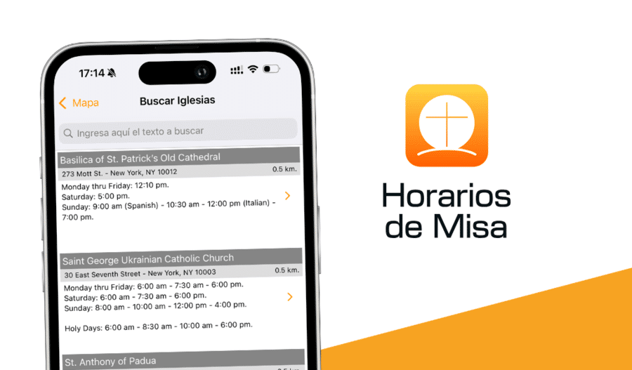 ¿Cómo busco Misas por horario?