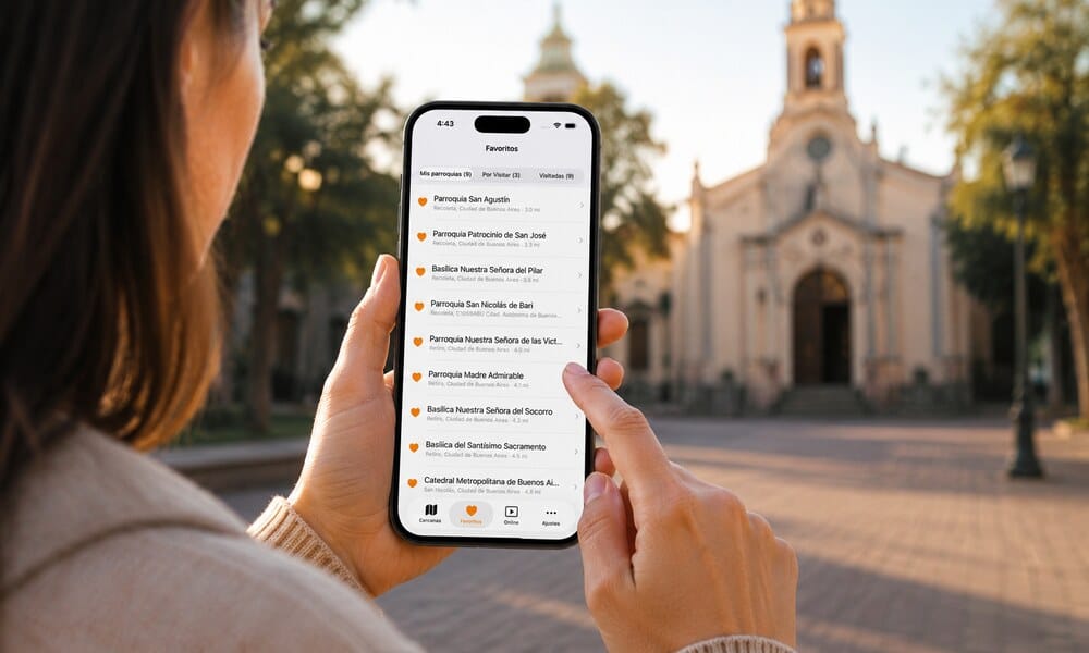¿Puedo Guardar mis Parroquias Favoritas en la App?