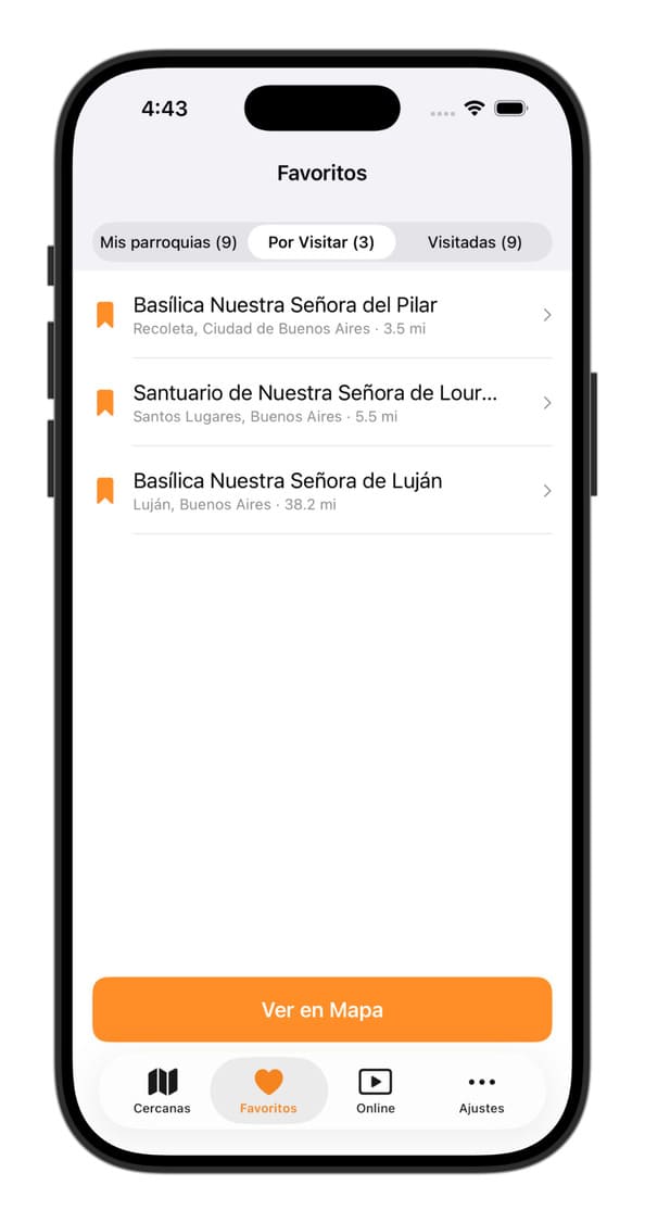 Iglesias por Visitar - Parroquias Favoritas - Horarios de Misa